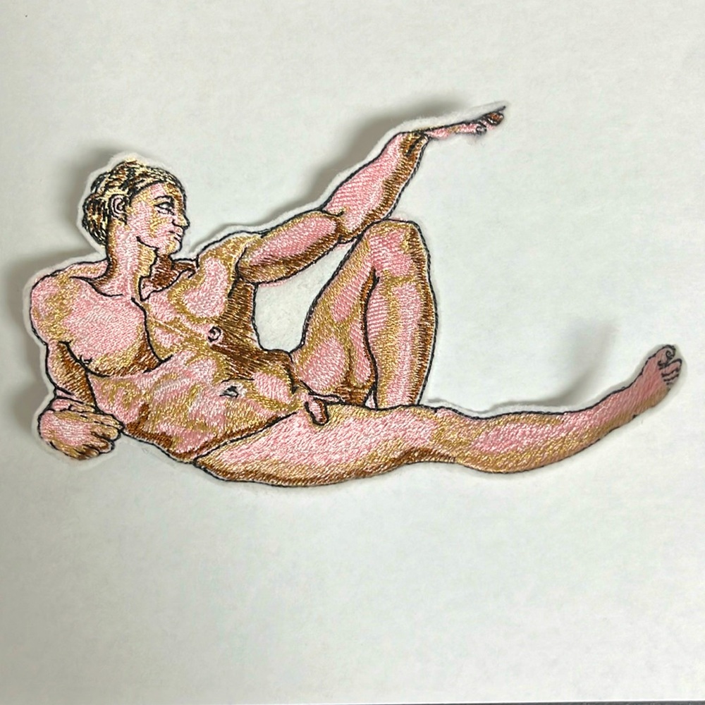 Nude Male Sew-On Patch